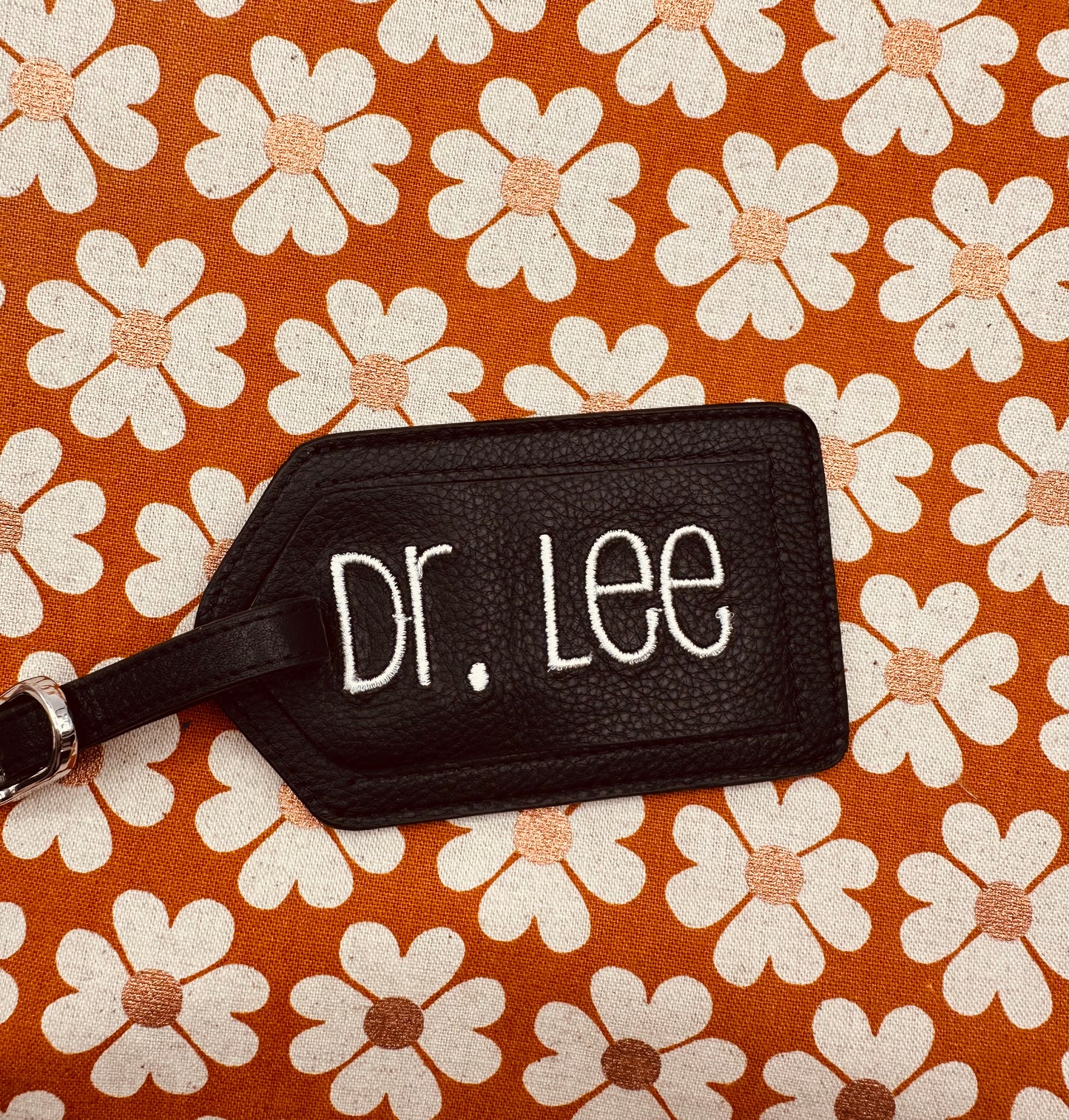 100% Leather Luggage Tag for Men