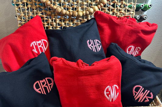 Crew Neck Embroidered Sweatshirt