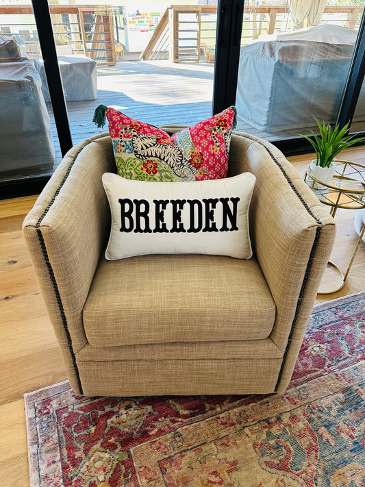 12” by 20” Piped Pillow